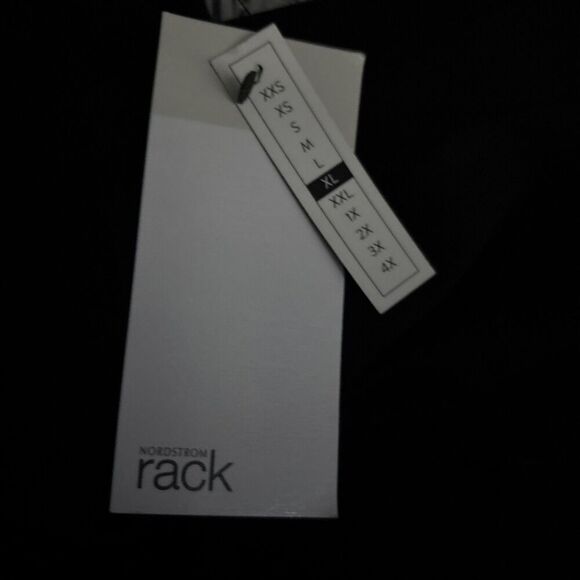 Nordstrom Rack Women's Wide Leg Pleated Front Elastic Waist Pants NWT Black XL - Picture 15 of 15